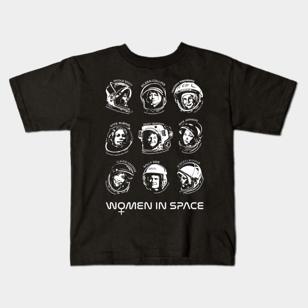 Women in Space combo Kids T-Shirt by photon_illustration